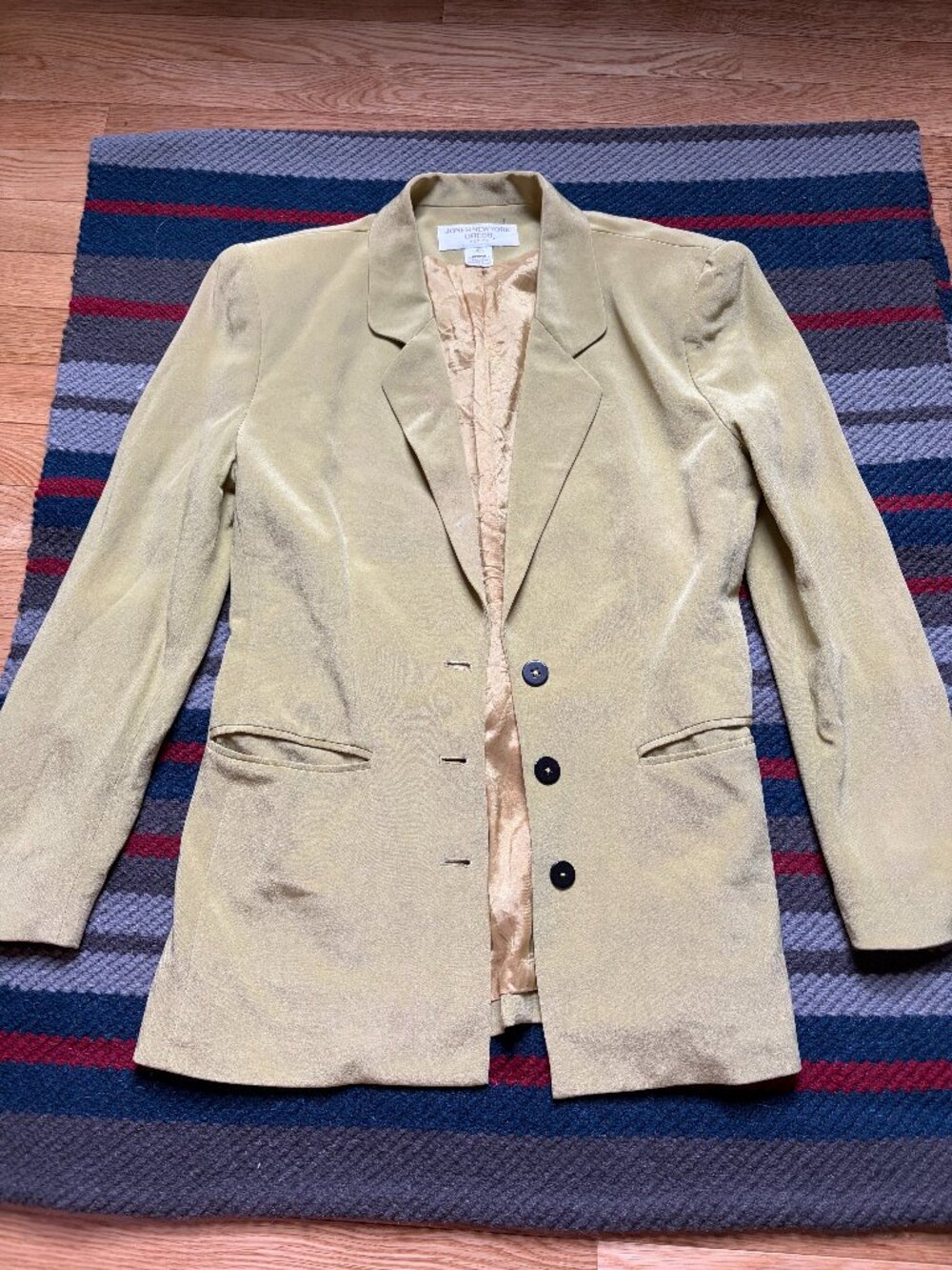 100%silk Jones New York classic style vintage blazer